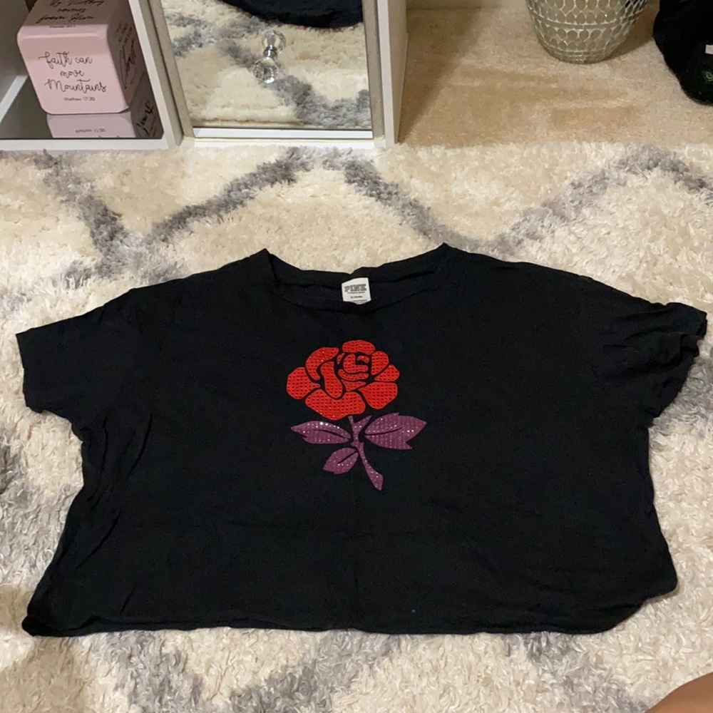 PINK Bling Crop top
